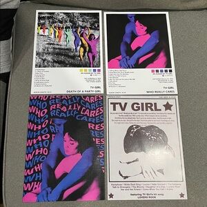 TV Girl Album Cover Wall Art Print Set of 4
